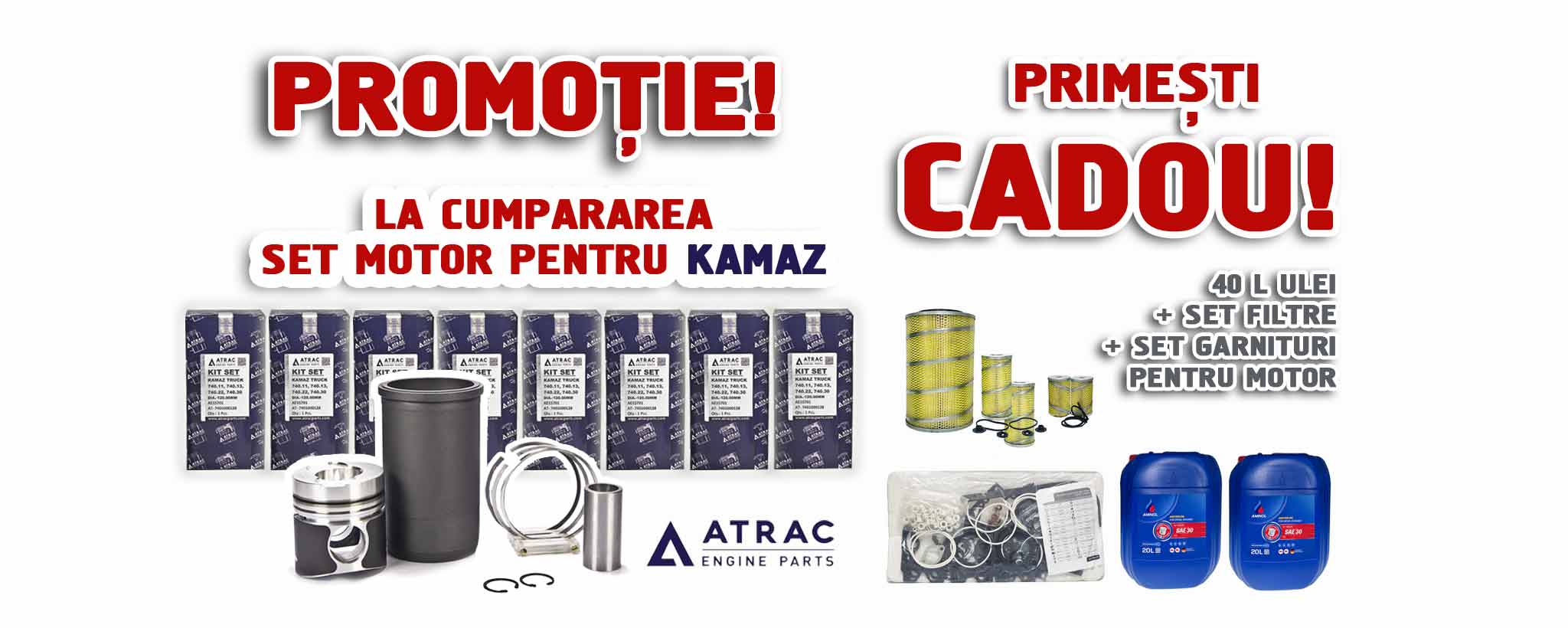 Promotie: cumpără set motor cilindru-piston pentru KAMAZ și primesti Cadouri!