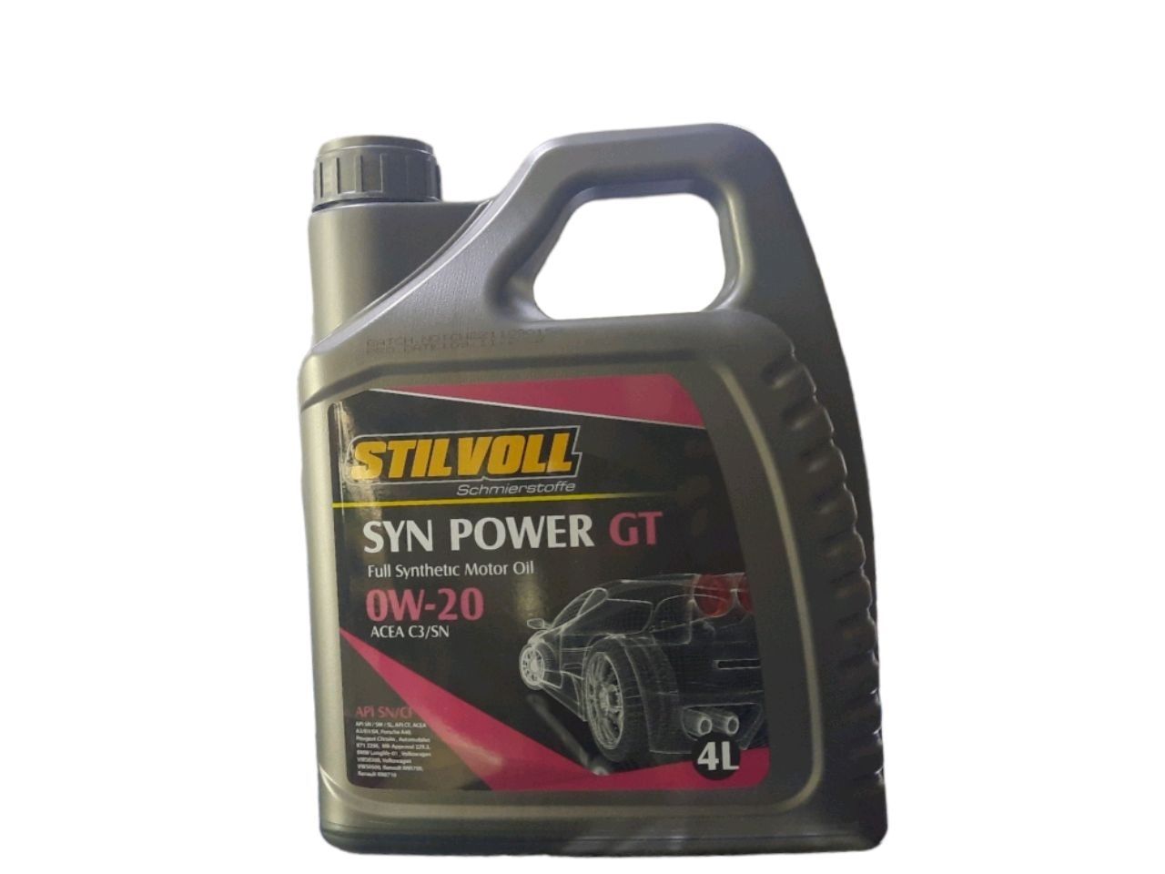 STILVOLL 0W-20 FULL SYNTHETIC HYBRID SN/CF 4L