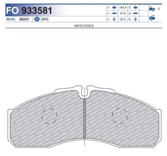 Set placute frina