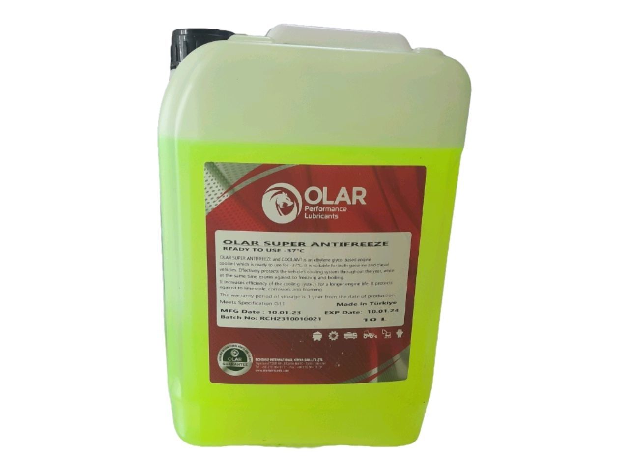 OLAR SUPER ANTIFREEZE -37° C G11 yellow 10L