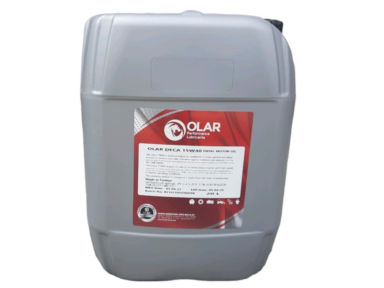 OLAR Deca 15W-40 Diesel CG-4/SL 20L