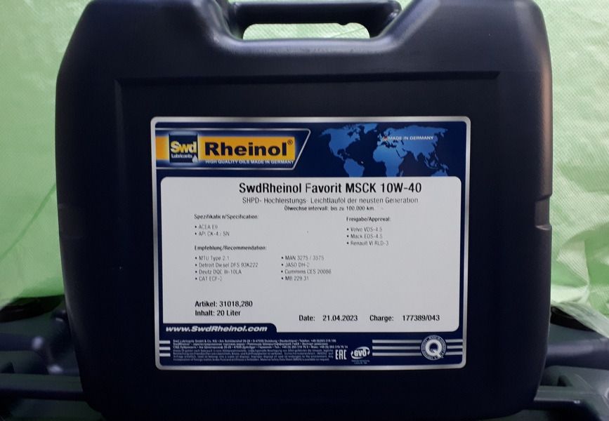 Rheinol Favorit MSCK 10W-40 20 L