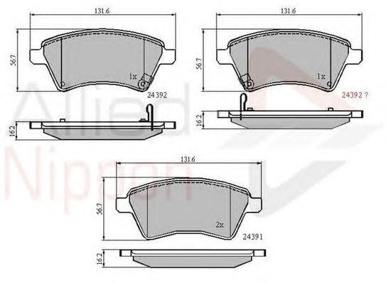 Set placute frina