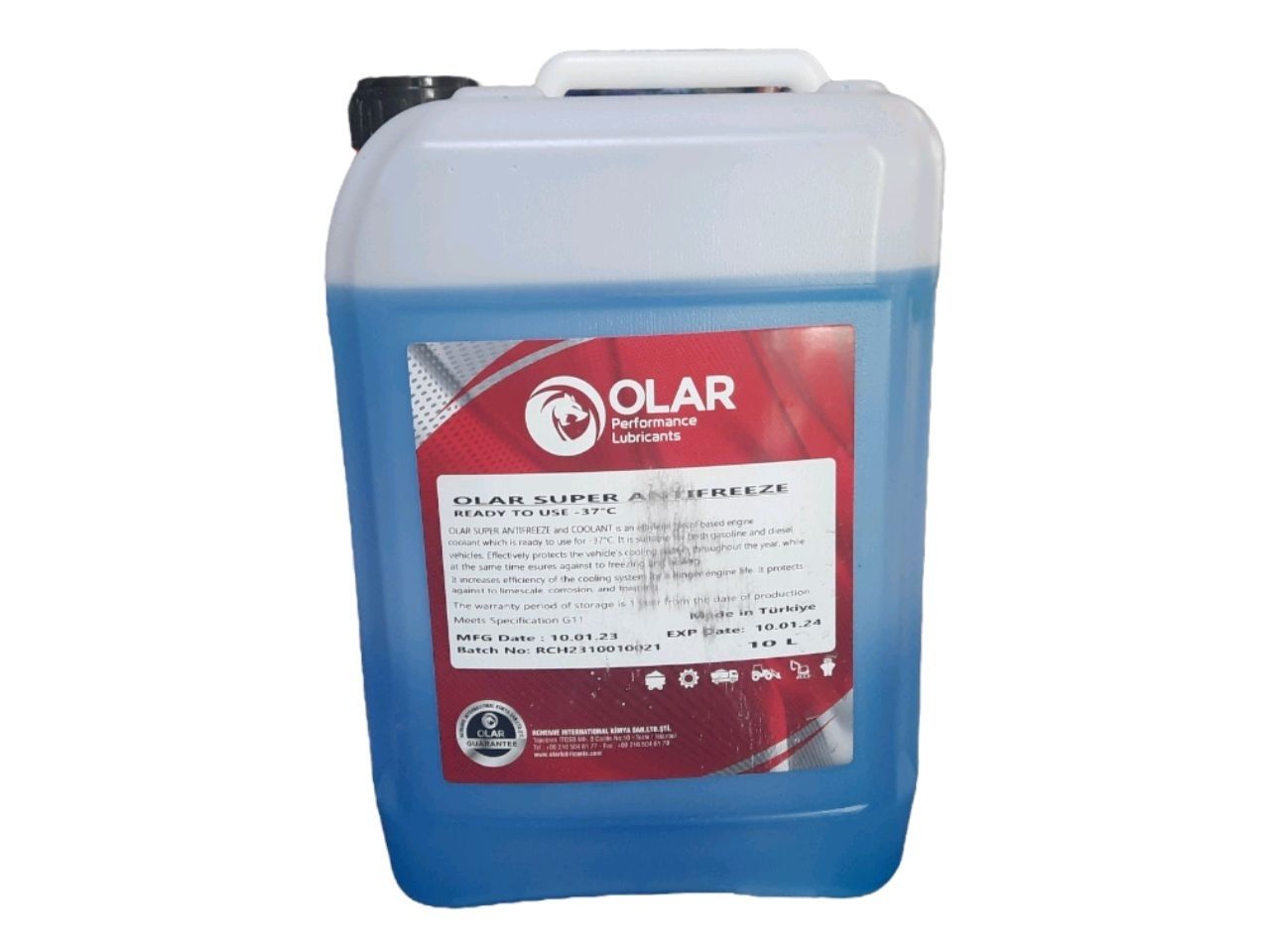 OLAR SUPER ANTIFREEZE  -37° C  G11 blue 10L