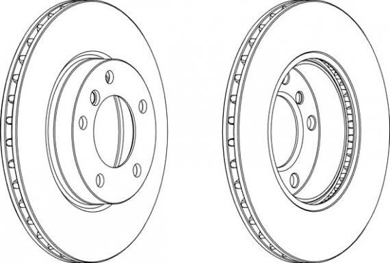 Диск Пер. BMW E30-(316-325) (-93) *(+ABS) *//W