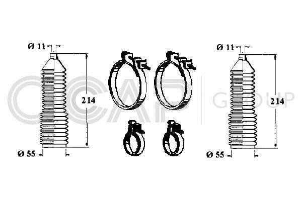 Set burduf cauciuc,directie Nr.0901161