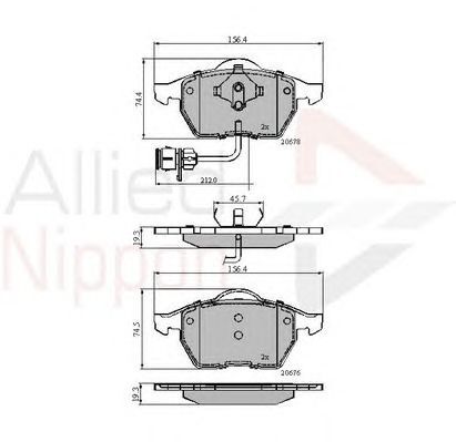 Set placute frina